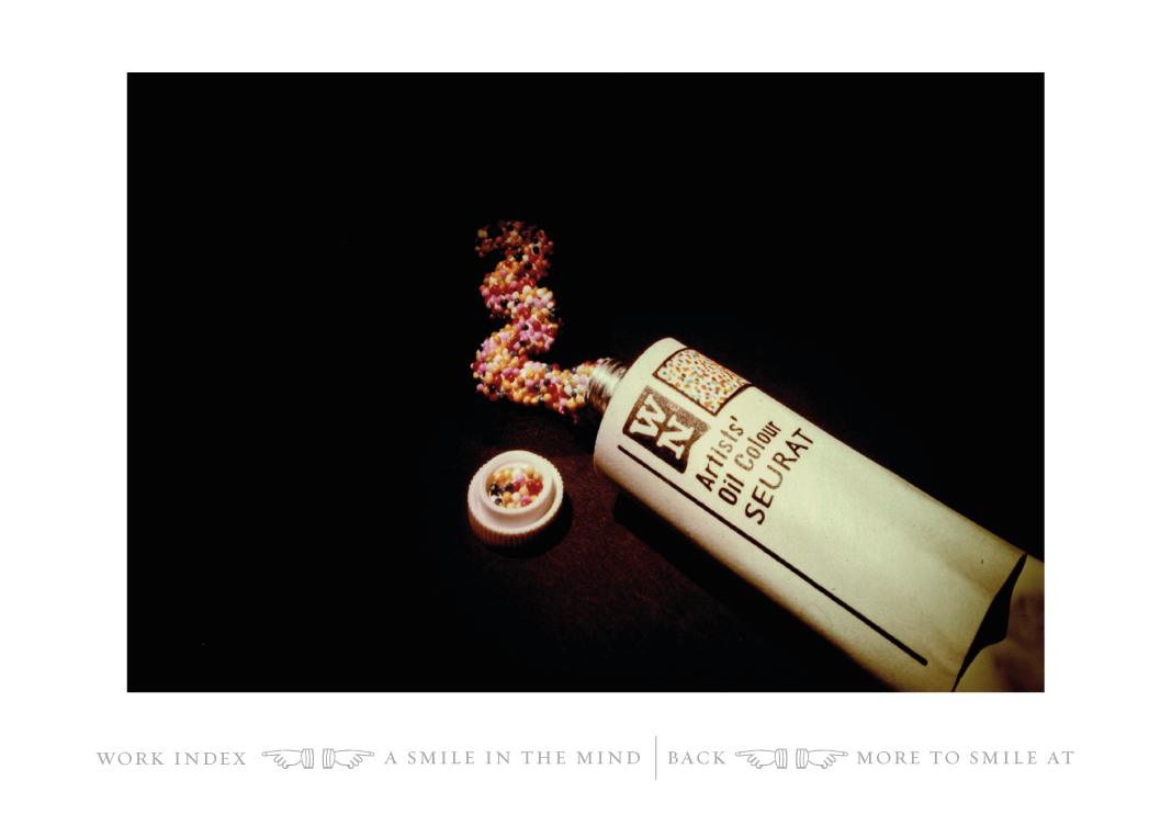 a smile in the mind, witty graphic design