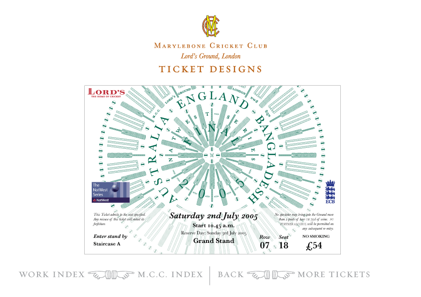 Scottish ticket design