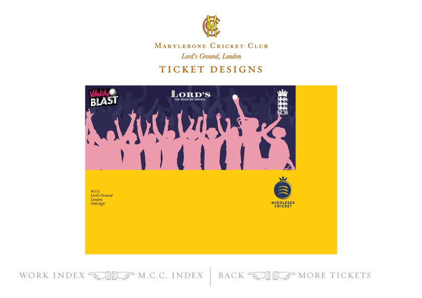 Beautiful ticket design