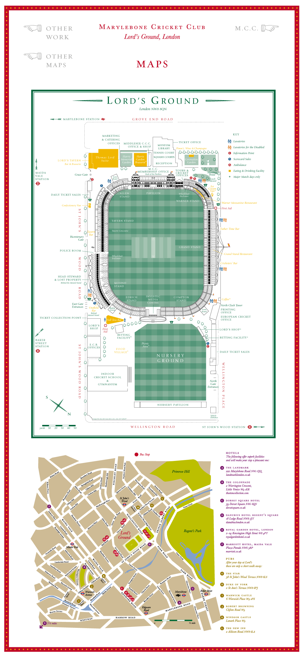 map of lord's cricket ground, map of lords