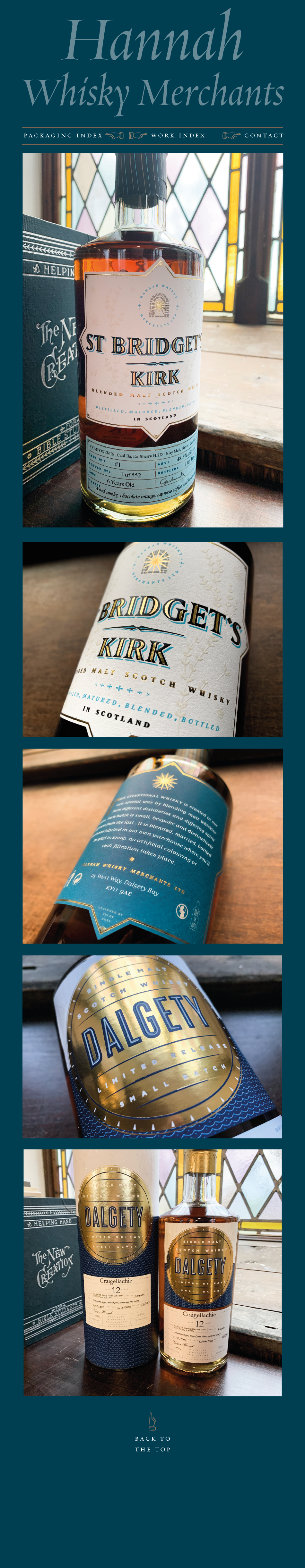 St Bridget's Kirk Whisky packaging designer, Scottish packaging specialist